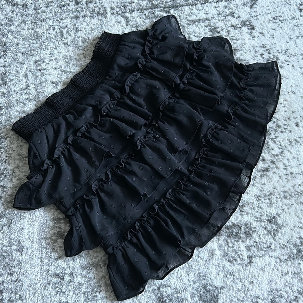 Mini ruffle skirt